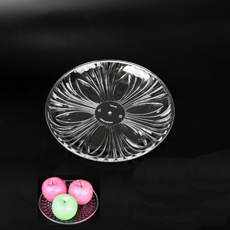 亚克力水果盘 塑料盘子 花瓣盘 直径20cm 单个装