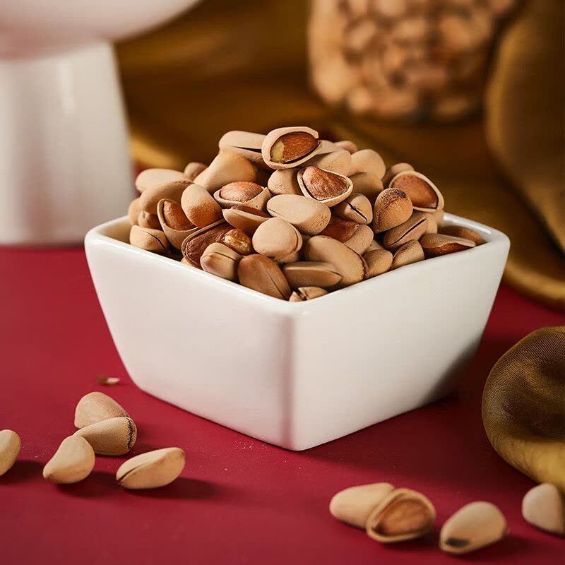 如水 开口松籽600g/桶 可手剥东北松子 特色干果坚果休闲零食图片