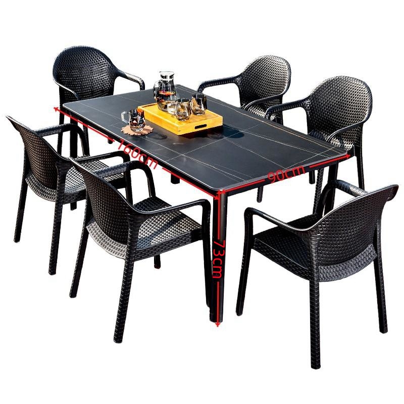 豫龙都户外桌椅 六椅 套高清大图
