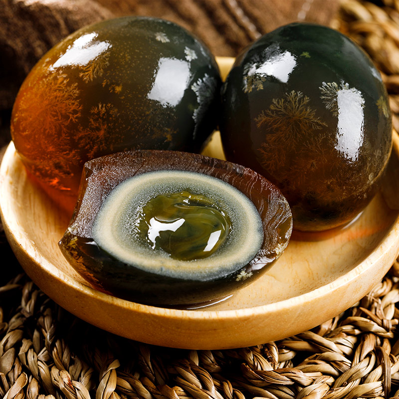 礼盒装[神丹]松花溏心鸭皮蛋 10枚 无铅工艺松花皮蛋溏心松花蛋散装鸭皮蛋凉拌菜非真空高清大图