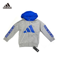 阿迪达斯adidas2020春男小童针织连帽夹克FN0926