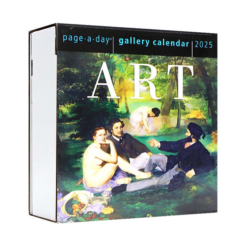 2025年画廊日历 艺术 [正版]2025年画廊日历艺术每天一页 英文原版 Art Page A Day Gallery高清大图