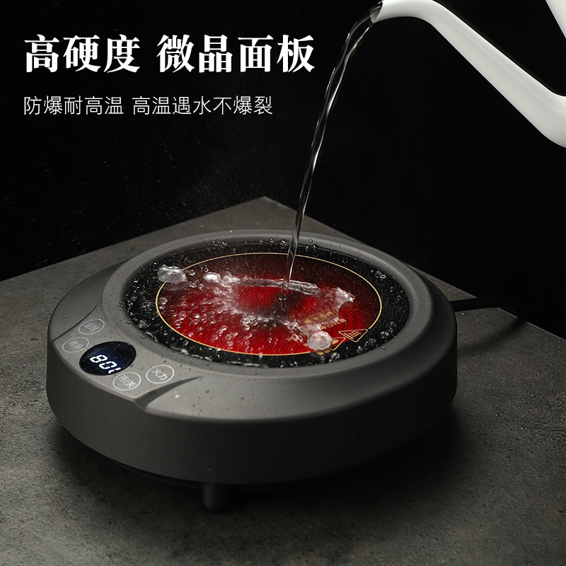 乐么电陶炉煮茶家用迷你功夫养生蒸煮茶器小电热泡茶机光波电磁炉智能保温防干烧[白色单炉]高清大图