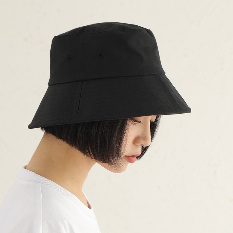 盛世尼曼渔夫帽女春夏季日系百搭黑色遮阳帽防晒紫外线太阳帽子盆帽潮