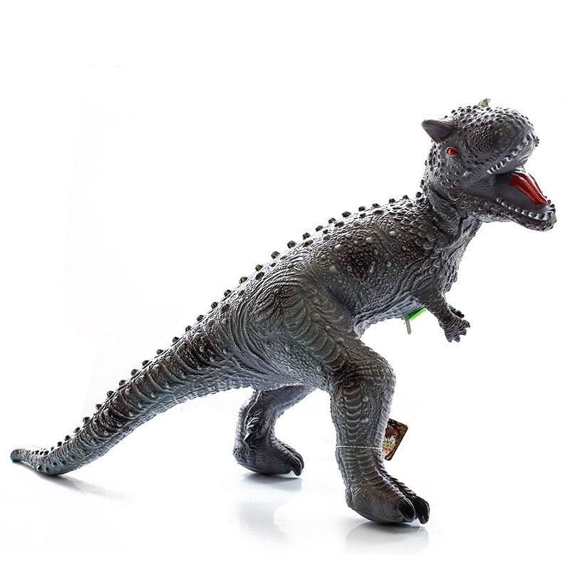 恐龙玩具软胶仿真动物模型超大号霸王龙套装 儿童玩具男孩 牛龙绿色