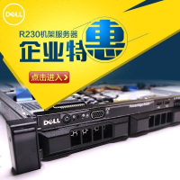 Dell 机架式R230服务器I3-6100/8G/1T*2 RAID1