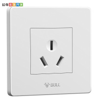 公牛(BULL) 开关插座 16A大功率热水器空调用86型三孔墙壁电源插座G07Z104
