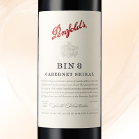 [跨产区混酿]奔富(Penfolds) BIN8赤霞珠西拉干红葡萄酒 750ml 红酒 澳大利亚进口 [富邑旗下]