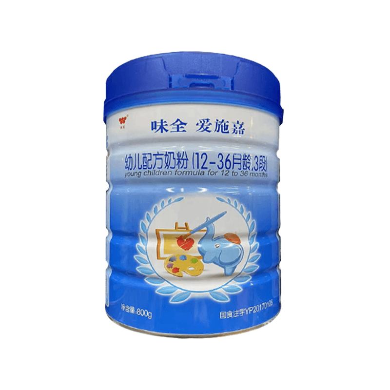 [22年4月产]味全爱施嘉3段800g*6罐 幼儿配方奶粉12-36月龄宝宝