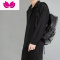 七斓黑色衬衫衣男内搭宽松休闲外套痞帅气dk高级感白色男生长袖