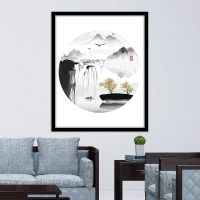 蘑菇说 数字油画手工涂色客厅卧室新中式自绘填色装饰油彩画