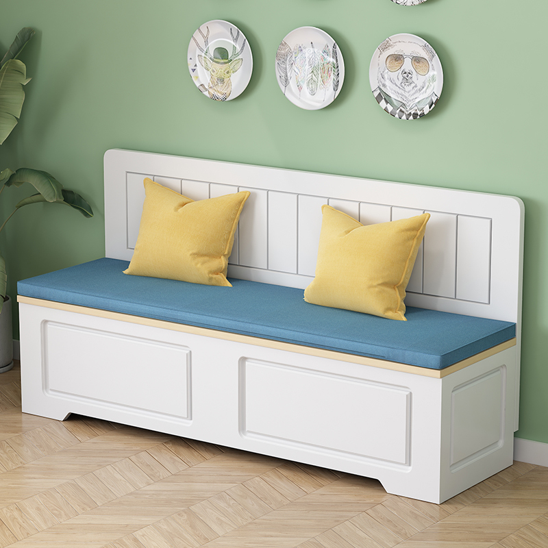 简约实木卡座家用餐桌椅组合小户型餐厅储物卡座l型卡座沙发定制