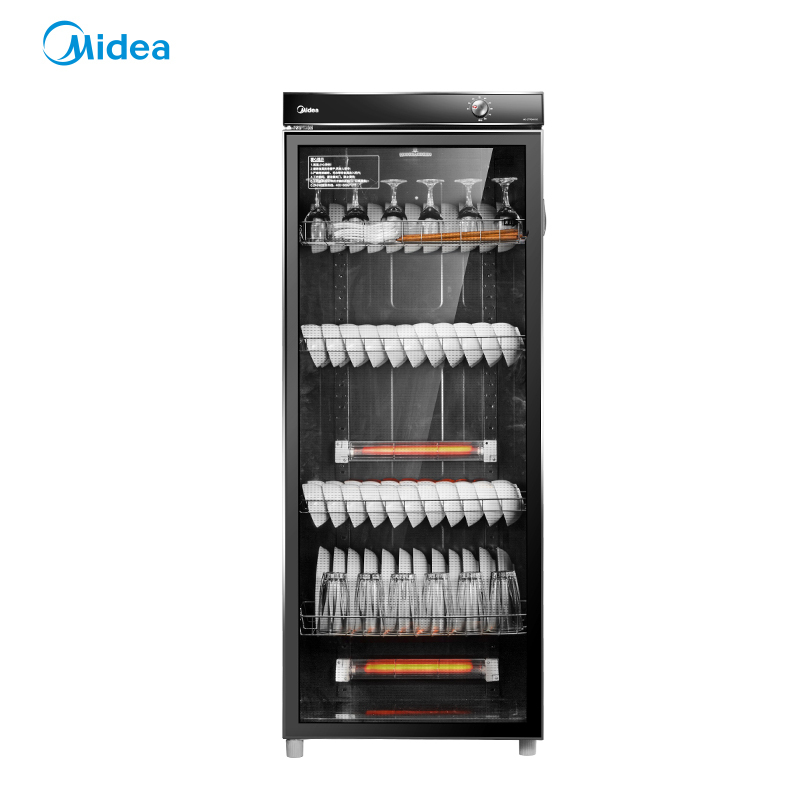 美的(Midea)立式 275L大容量家用商用保洁柜收纳烘干 餐厅食堂厨房碗筷餐具碗柜 MC-ZTP240-02