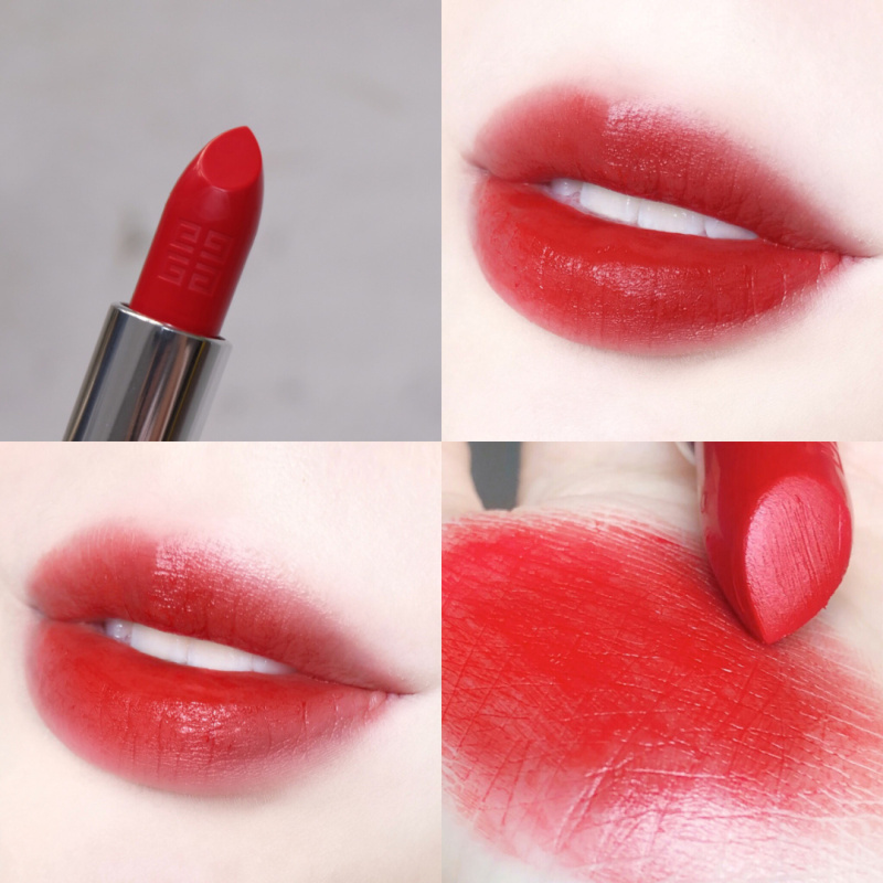 纪梵希(givenchy) 小羊皮口红306/304高定香榭天鹅绒唇膏3.