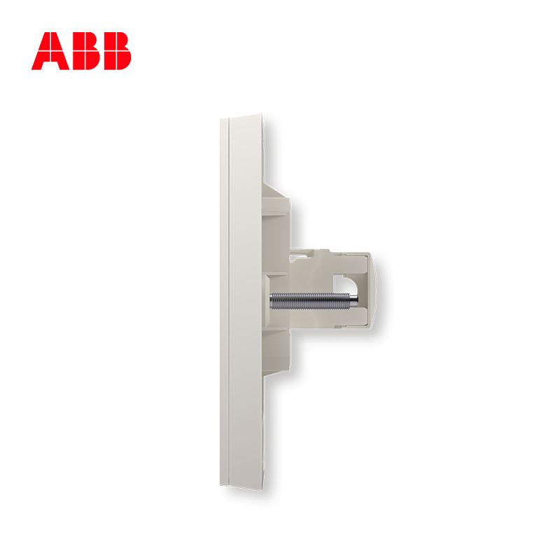 ABB开关插座无框轩致雅典白墙壁86型插座面板双电脑插座AF332
