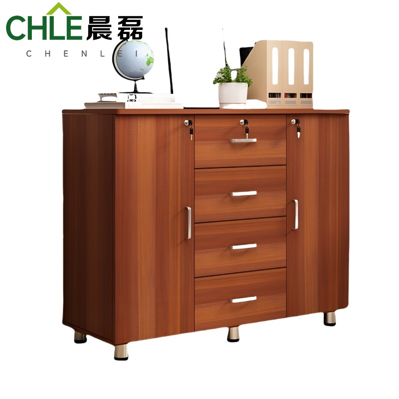 晨磊 办公收纳柜 红栗色 个高清大图