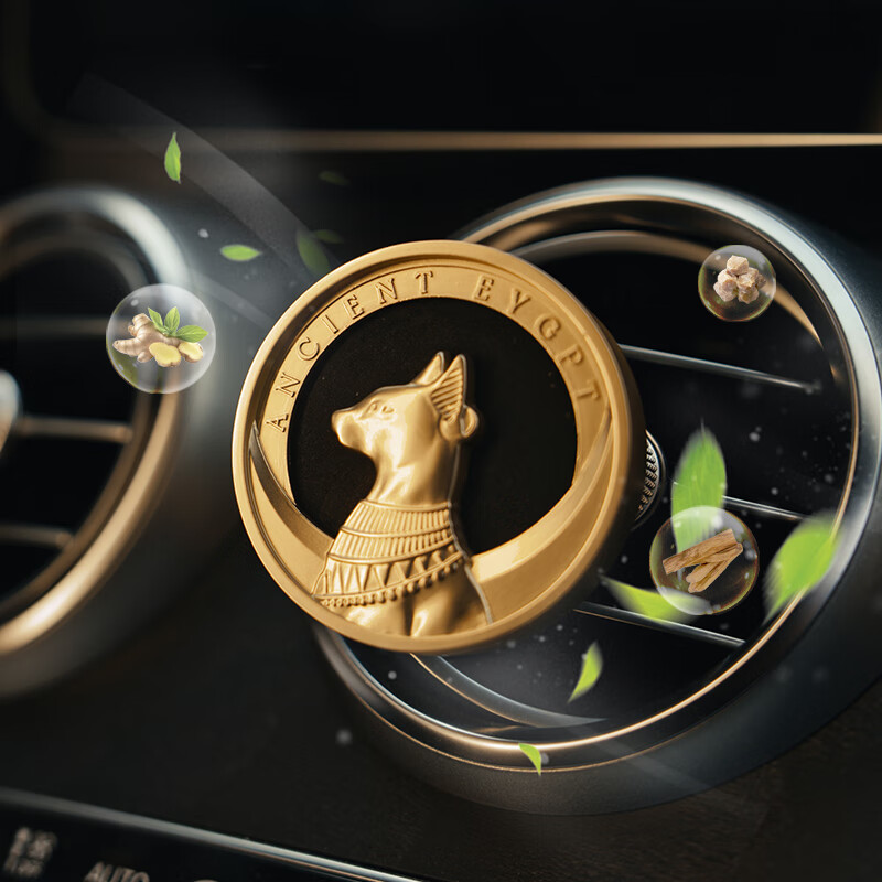 大英博物馆生日盖亚安德森猫香挂车载汽车车插香薰礼盒文创 安德森猫香挂汽车车插