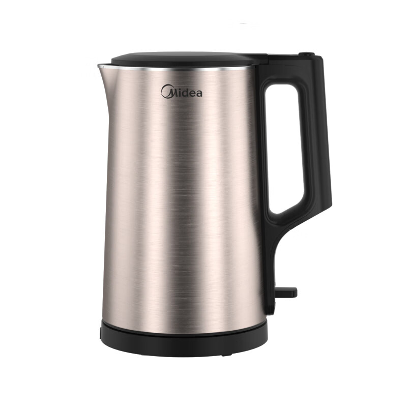 美的(Midea) 家用1.7L烧水壶双钢防烫防干烧热水壶 MK-PJ17A01
