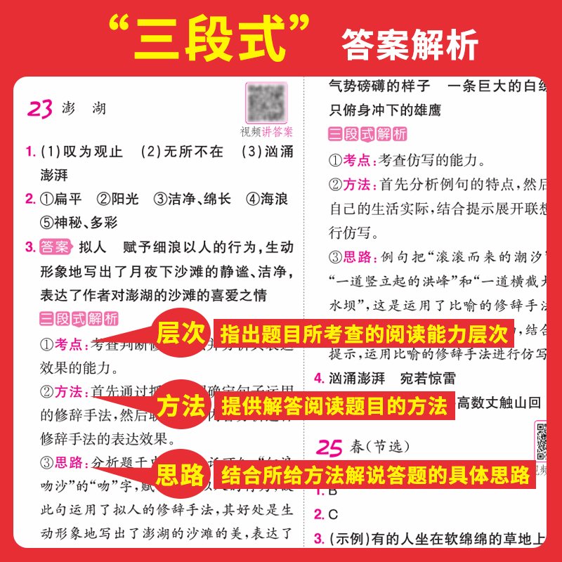 阅读训练100篇-语文+英语[2册] 小学三年级 [正版]2024版语文阅读训练100篇一二三四五六年级第11次修订版小高清大图