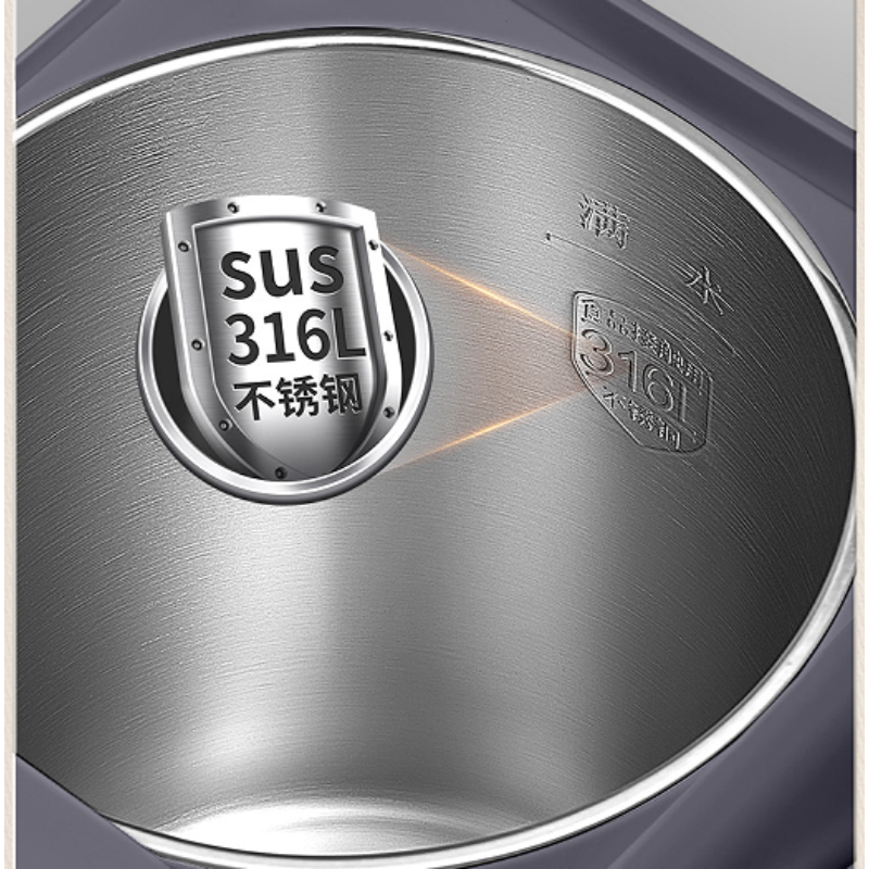 苏泊尔智能触屏电水瓶 SW-50S601 5L底盘加热不锈钢内胆 1200瓦快速烧水高清大图
