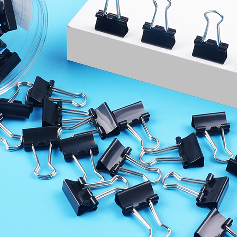 晨光长尾夹32mm*3筒装Eplus夹纸轻松黑色ABS92734高清大图