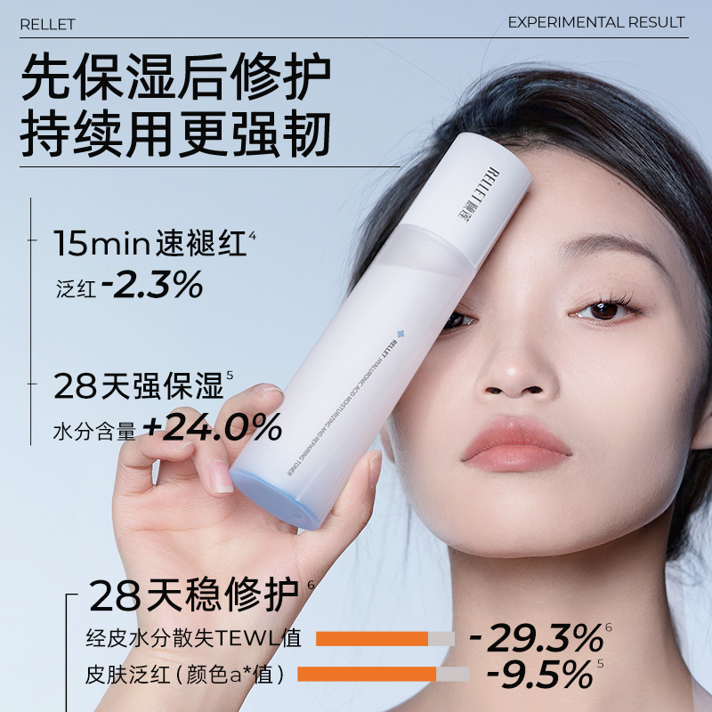 颐莲 玻尿酸嘭润修护水乳 120ml+100g高清大图