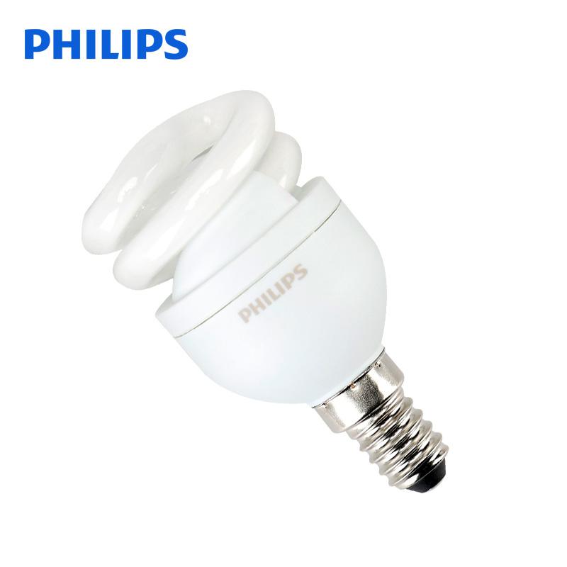 飞利浦(Philips) 5W E14 TORNAD螺旋标准节能灯泡 6500K白光 48只/箱 (箱)高清大图