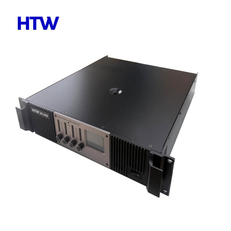 HTW-MK-4008 中会议室彩屏系列四通道纯后级功率放大器