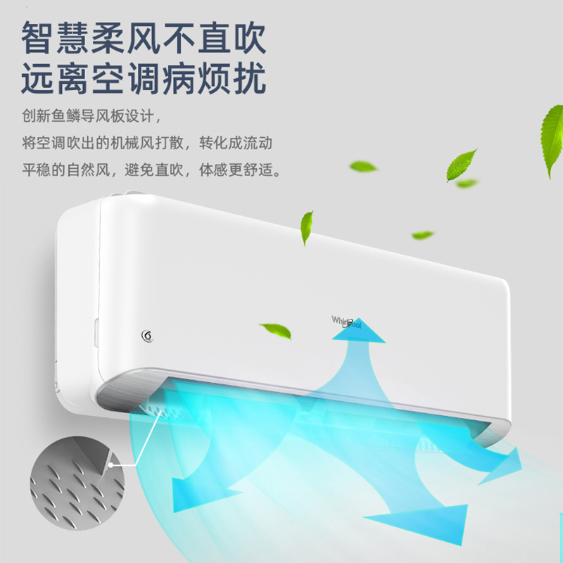 惠而浦(Whirlpool) 1.5匹 变频 智慧风 新1级自清洁 定制睡眠 冷暖 挂机空调ISH-35FT1