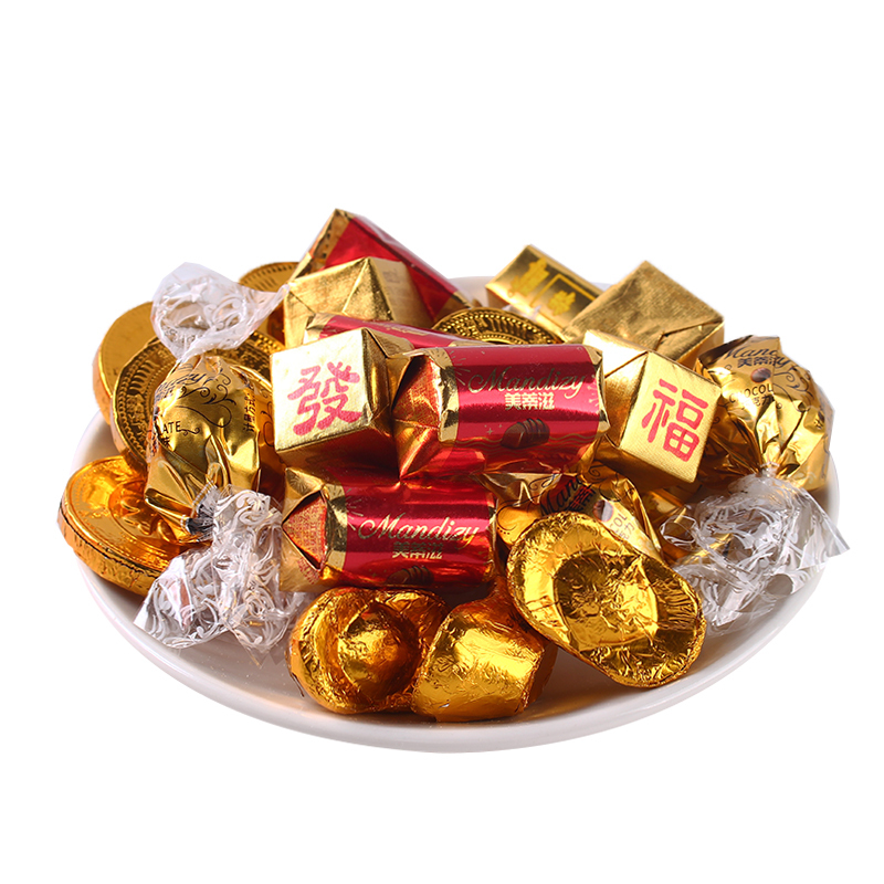 盐津铺子美蒂滋混合口味巧克力500g休闲婚庆儿童糖果零食散装视频