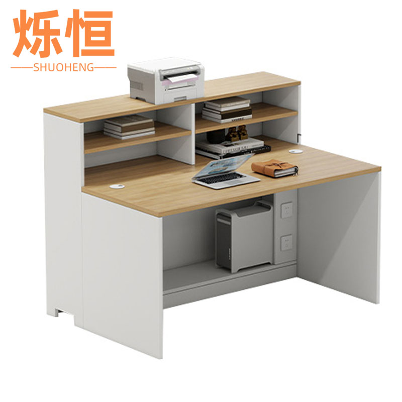 烁恒屏风办公桌单人位张高清大图