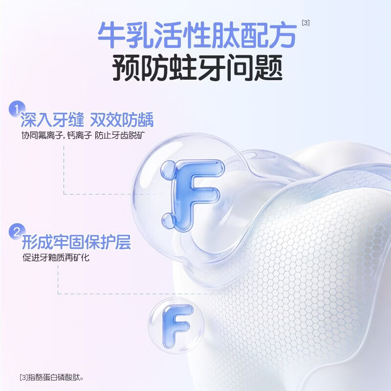 舒客宝贝修护防蛀儿童益生菌 牙膏(清新蜜桃味)60g*3支高清大图