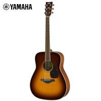 YAMAHA雅马哈FG820BS单板民谣吉它木吉他jita桃花芯背侧板棕色渐变41英寸