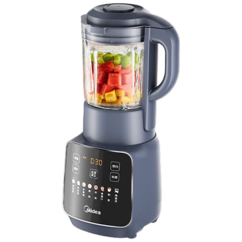 美的破壁机强力搅拌大容量玻璃机身自动预约多功能家用破壁机 MJ-PB10G2-061