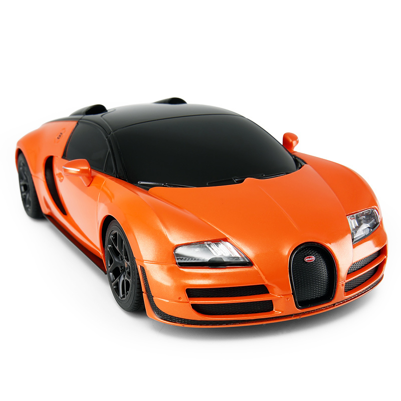 星辉(Rastar)1:18布加迪威速遥控汽车男孩儿童玩具车53900橙色
