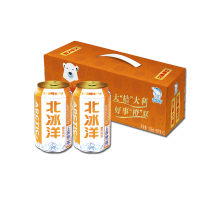 北冰洋听装礼盒橙汁汽水12听/箱