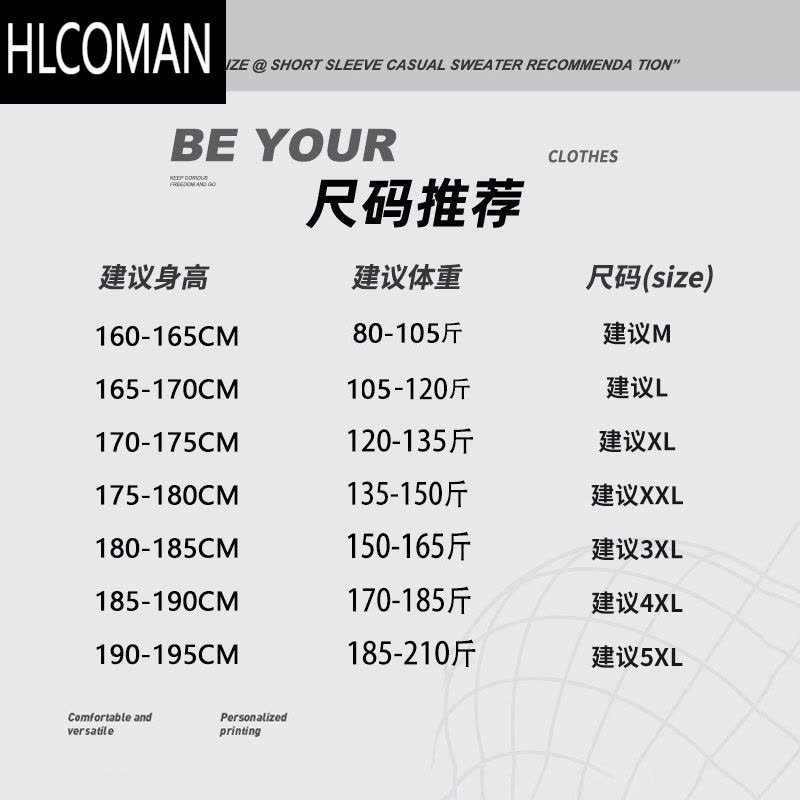 HLCOMAN新款冰丝短袖t恤男士宽松大码半袖体恤白色纯色打底衫 潮图片