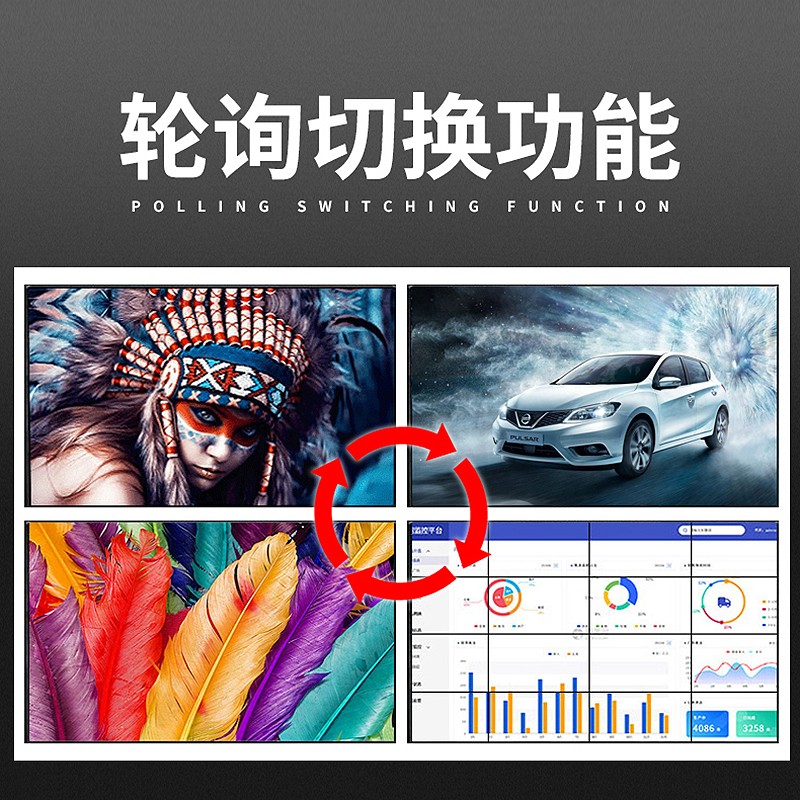 迈拓维矩(MT-viki) HDMI拼接处理器MT-DM-2800-6.5U 多屏拼接大屏高清无缝切换器高清大图