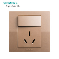 西门子(SIEMENS)开关插座 悦动香槟金系列一开16A三孔空调插座5UB8093-3NC03