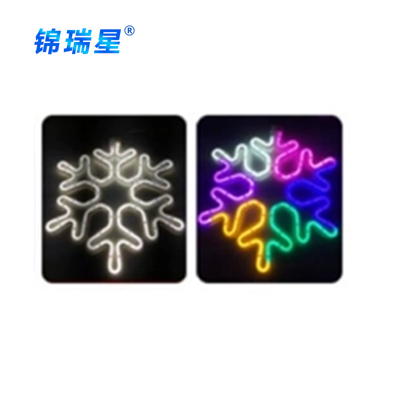 锦瑞星装饰户外彩灯防水40cm雪花灯/个高清大图