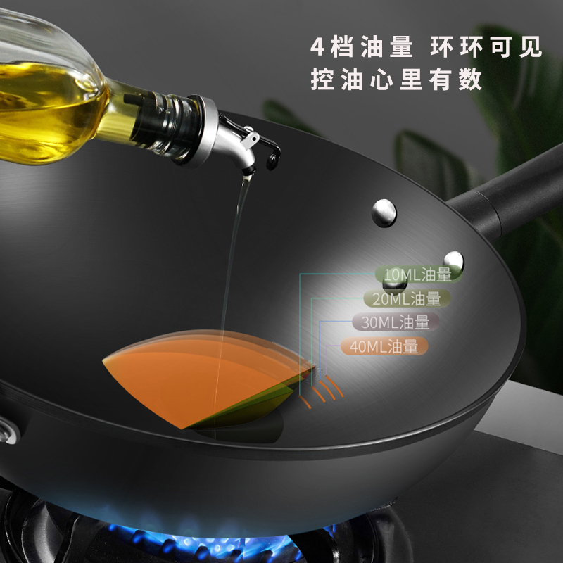 [商场同款]爱仕达(ASD)锅具炒锅 铁锅无涂层 34cm精铁圆底炒菜锅新三代锈不了燃气适用翻炒铁锅CF34M2Q高清大图
