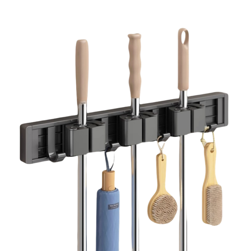 渼洇 拖把壁挂夹架 3卡4钩 个高清大图
