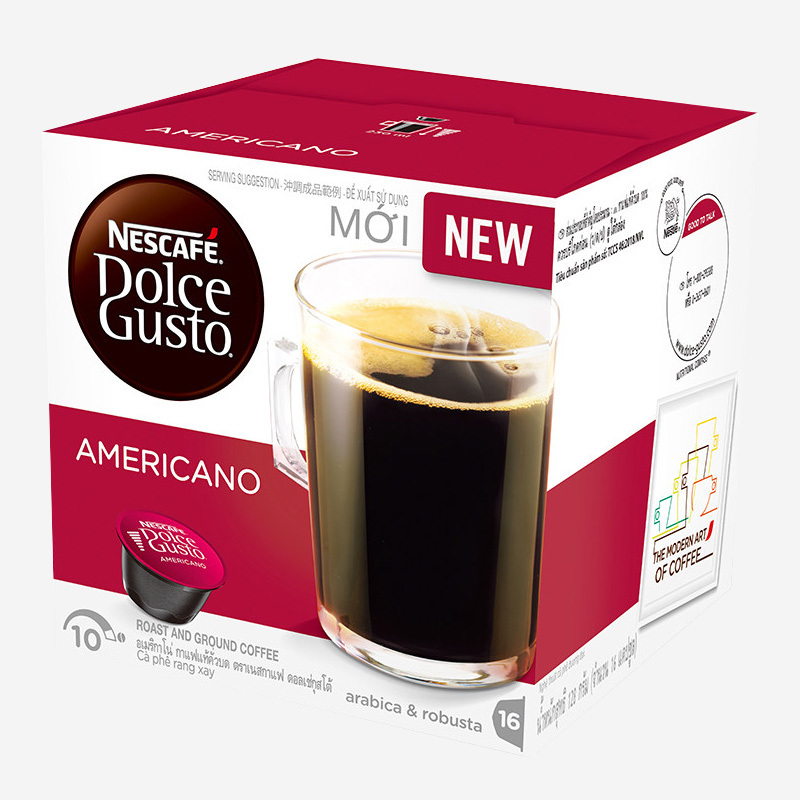 雀巢多趣酷思胶囊咖啡dolcegusto进口大杯美式经典研磨咖啡16粒