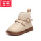 可莉允女宝宝鞋子春秋小皮鞋儿童软底学步鞋女童靴子婴儿公主鞋小童女鞋