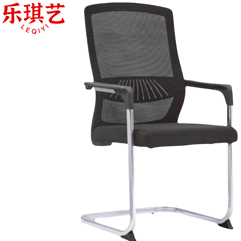 乐琪艺办公椅 黑色把高清大图