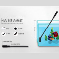 鱼缸水族箱刮刀鱼捞刷子6合1清洁工具长柄玻璃擦鱼缸刷玻璃擦清洗_1 默认尺寸 4合1伸缩款（适合鱼缸高度24cm以下）