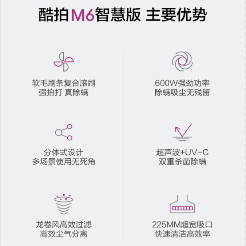 莱克吉米 除螨仪B702床上除螨虫杀菌机紫外线超声波双重除螨器机小型吸尘器床上手持除螨吸沙发大吸力吸螨虫吸小米粒小石头高清大图