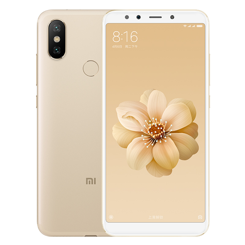 Xiaomi/小米 小米6X 6GB+64GB 流沙金 移动联通电信4G全网通手机