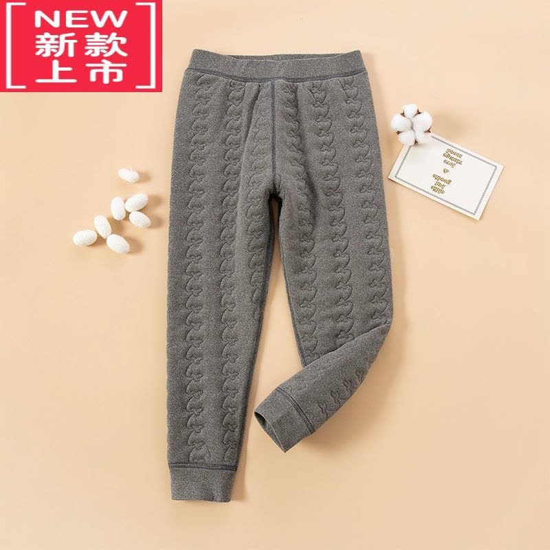 可莉允儿童保暖裤校服器内穿女童男童加绒加厚棉裤冬季中大童裤子图片