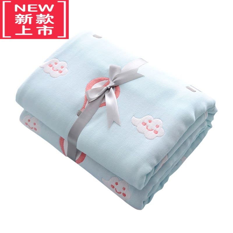 可莉允新生婴儿浴巾纱布超柔吸水洗澡包被初生宝宝纱巾儿童毛巾被子图片